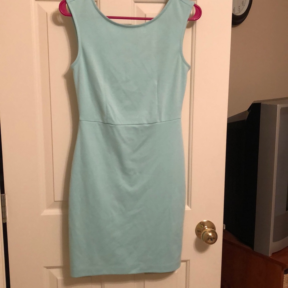 Teal/Light blue Knee-length Dress